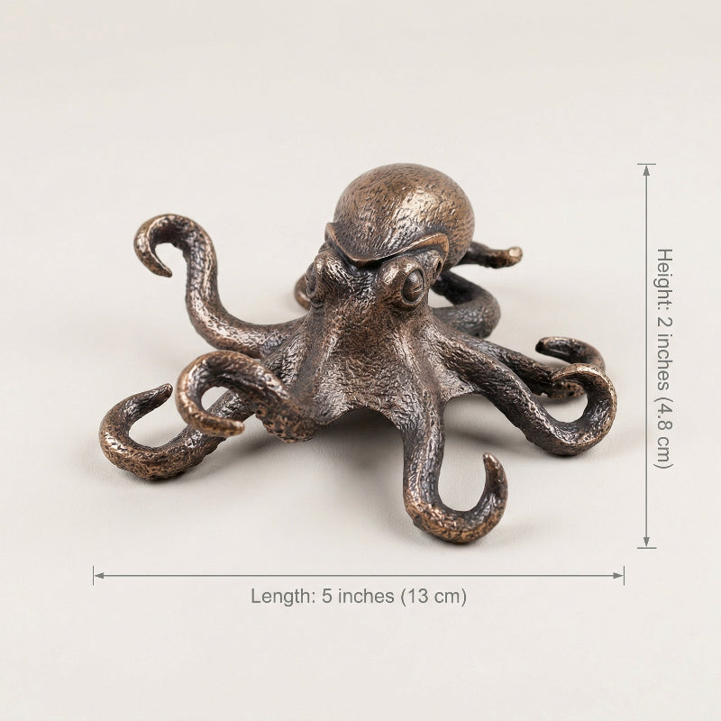 Ocean Elegance – Artisan Copper Octopus Decorative Sculpture