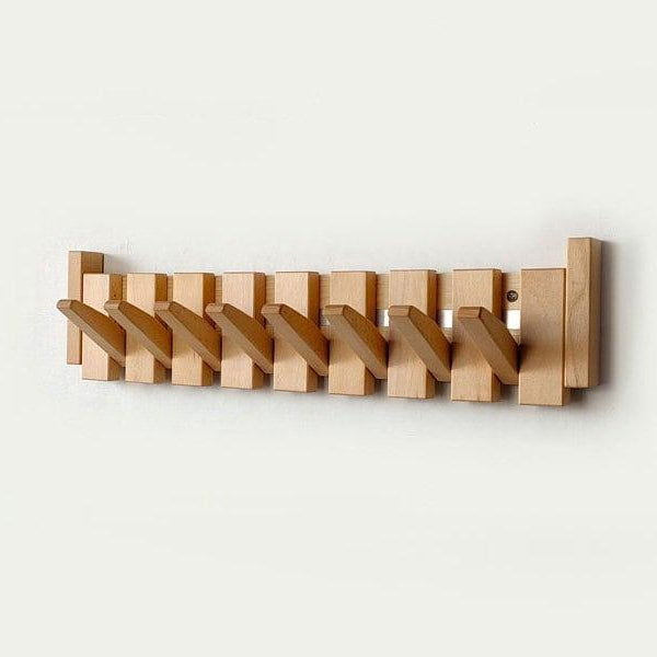 Chic Wooden Coat Stand for Neat Entryways - Maple & Oak Design