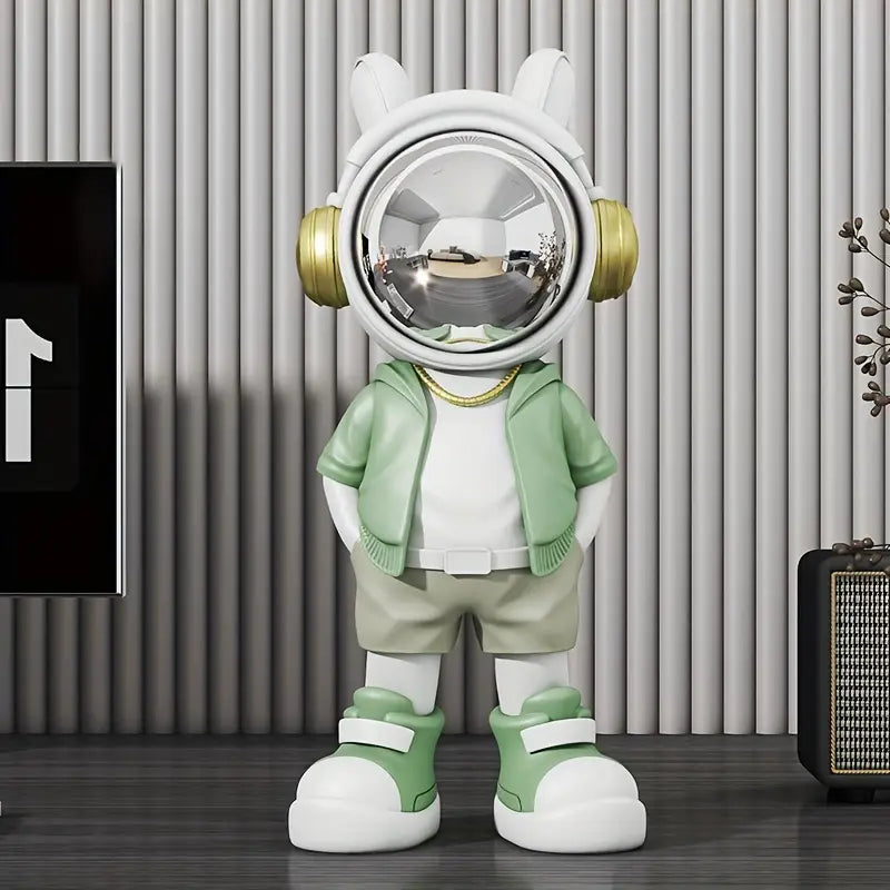 Contemporary Astronaut Sculpture - Glossy Finish for Modern Spaces