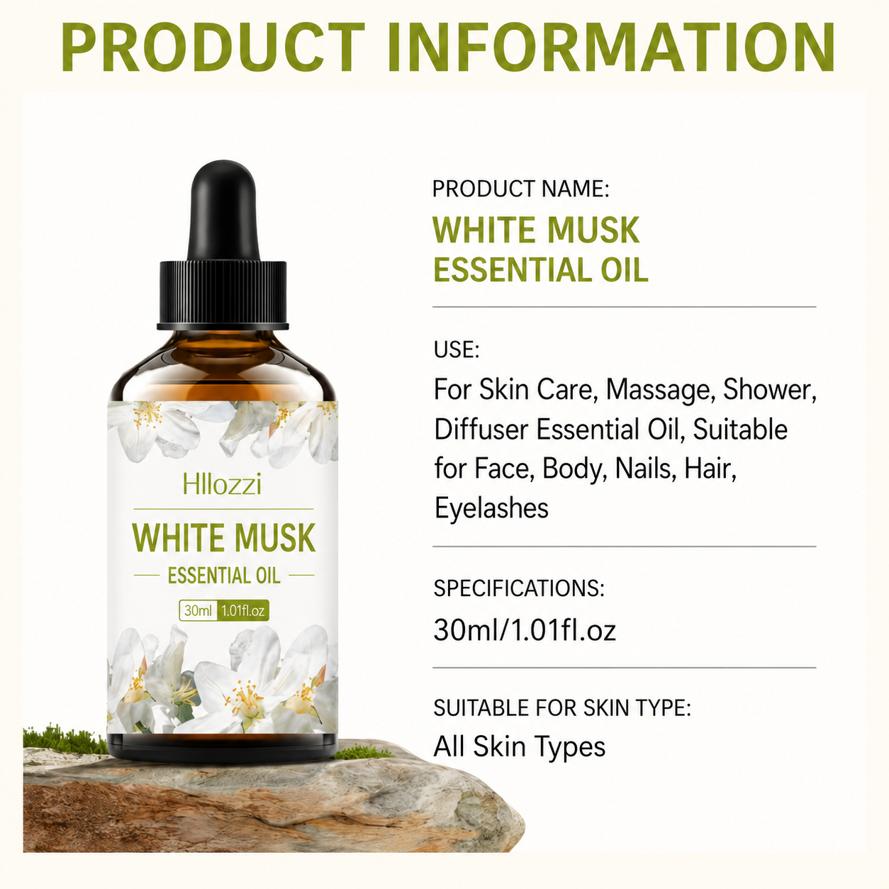 Essential Oil | White Musk Fragrance Oil | Long-Lasting Scent & Relaxing Atmosphere