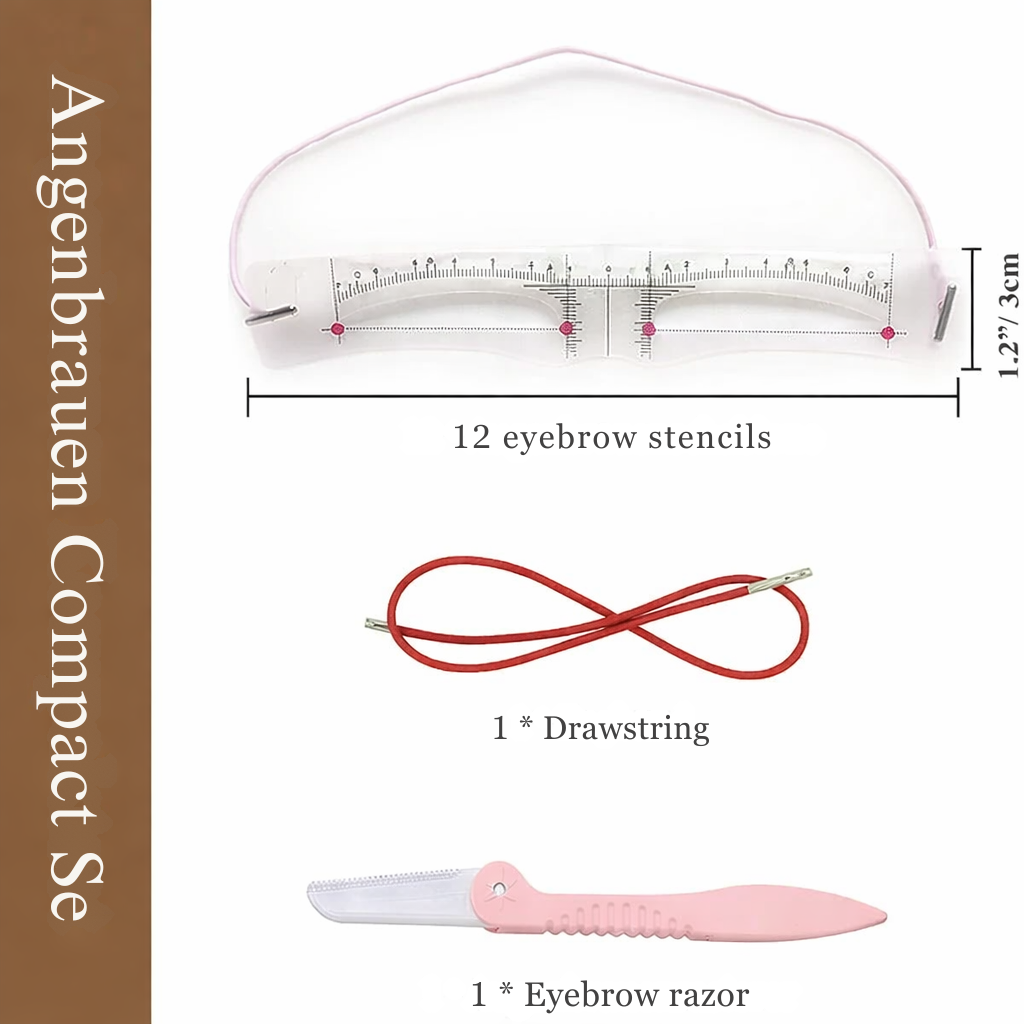 Eyebrow Stencil for Symmetrical Shaping | Precision Trimmer for Contours