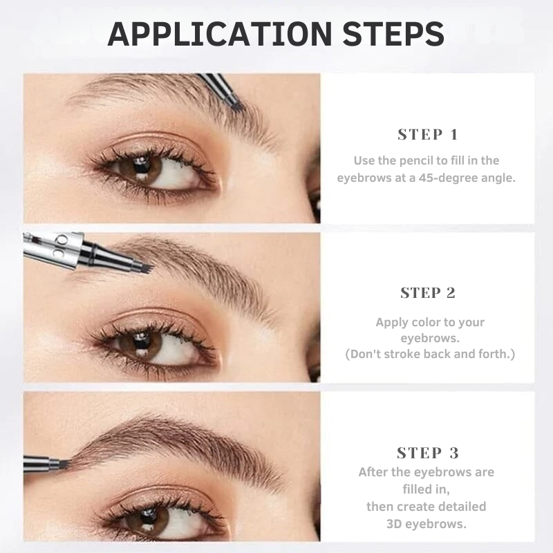 Waterproof Microblading Eyebrow Pencil | 4-Zinc Tip