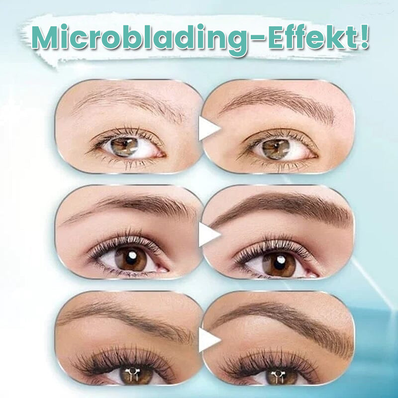 Waterproof 3D Eyebrow Pencil with 4 Fork Tips - Microblading Effect