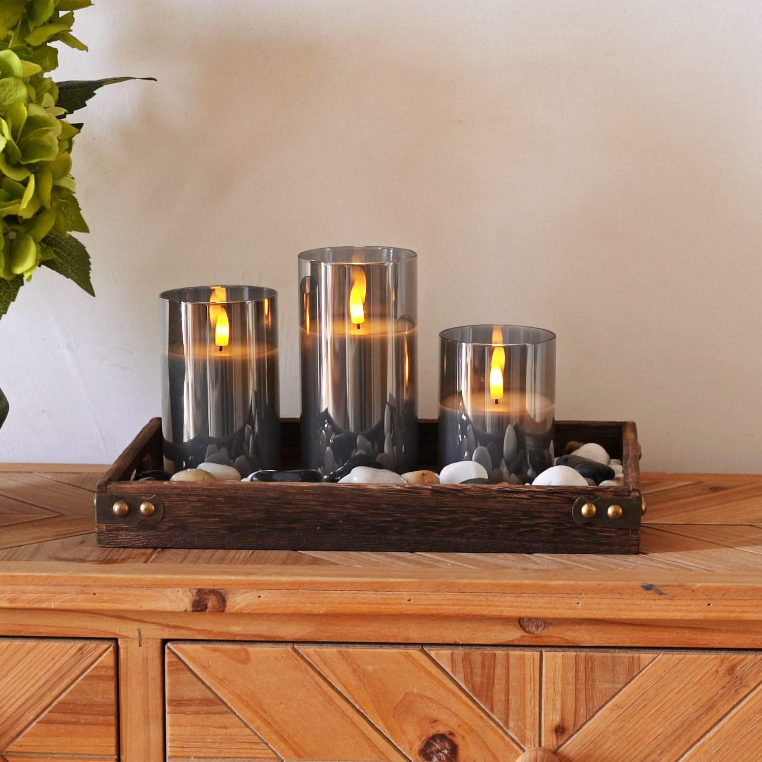 IllumiGlow Remote-Controlled LED Candle Trio