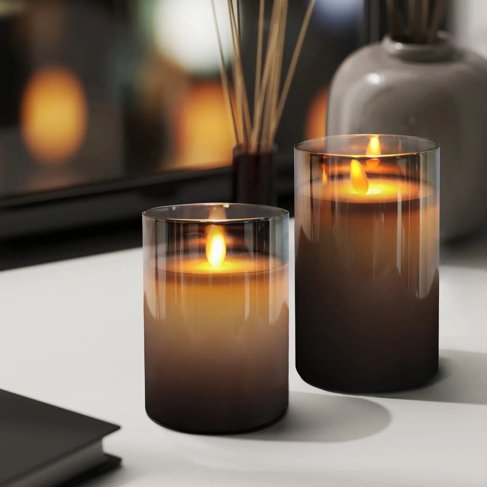 IllumiGlow Remote-Controlled LED Candle Trio
