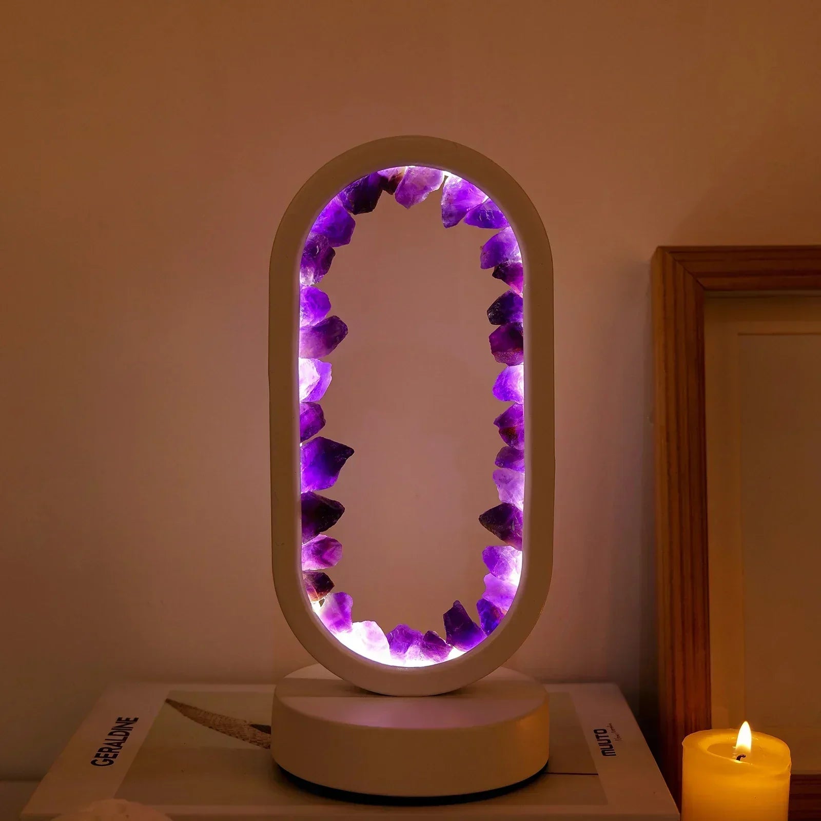 SereneGlow Amethyst Tranquility Lamp