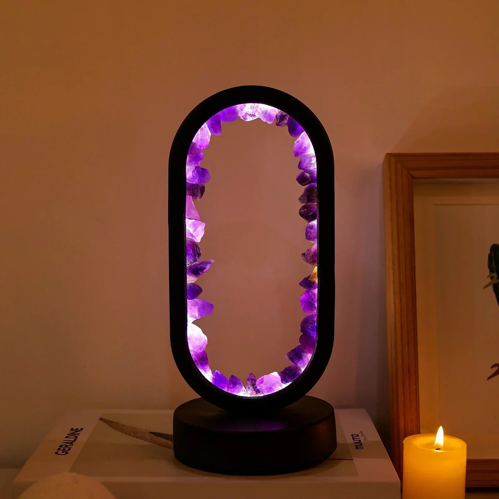 SereneGlow Amethyst Tranquility Lamp