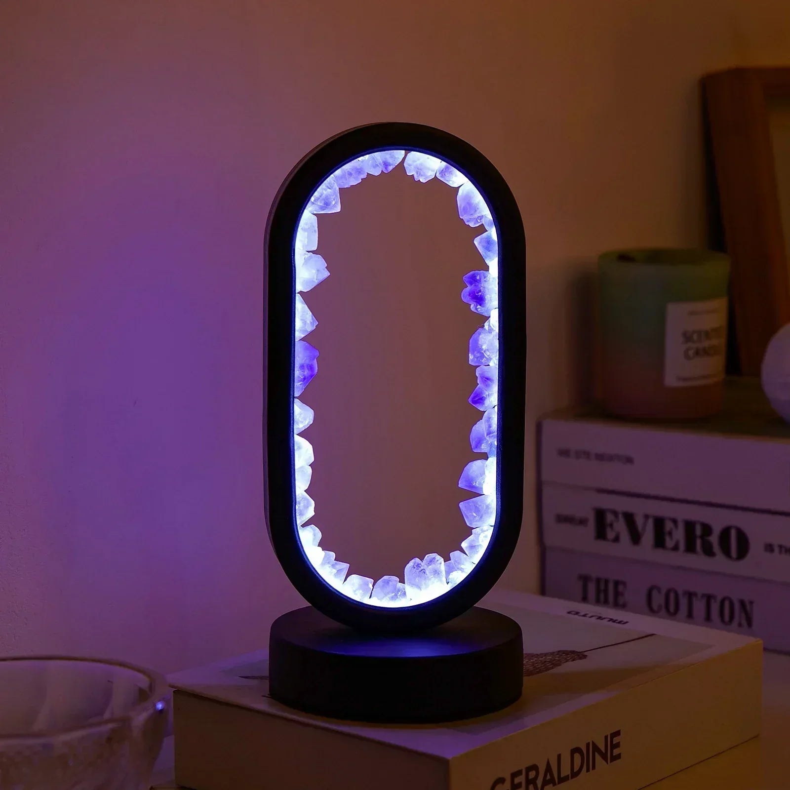 SereneGlow Amethyst Tranquility Lamp
