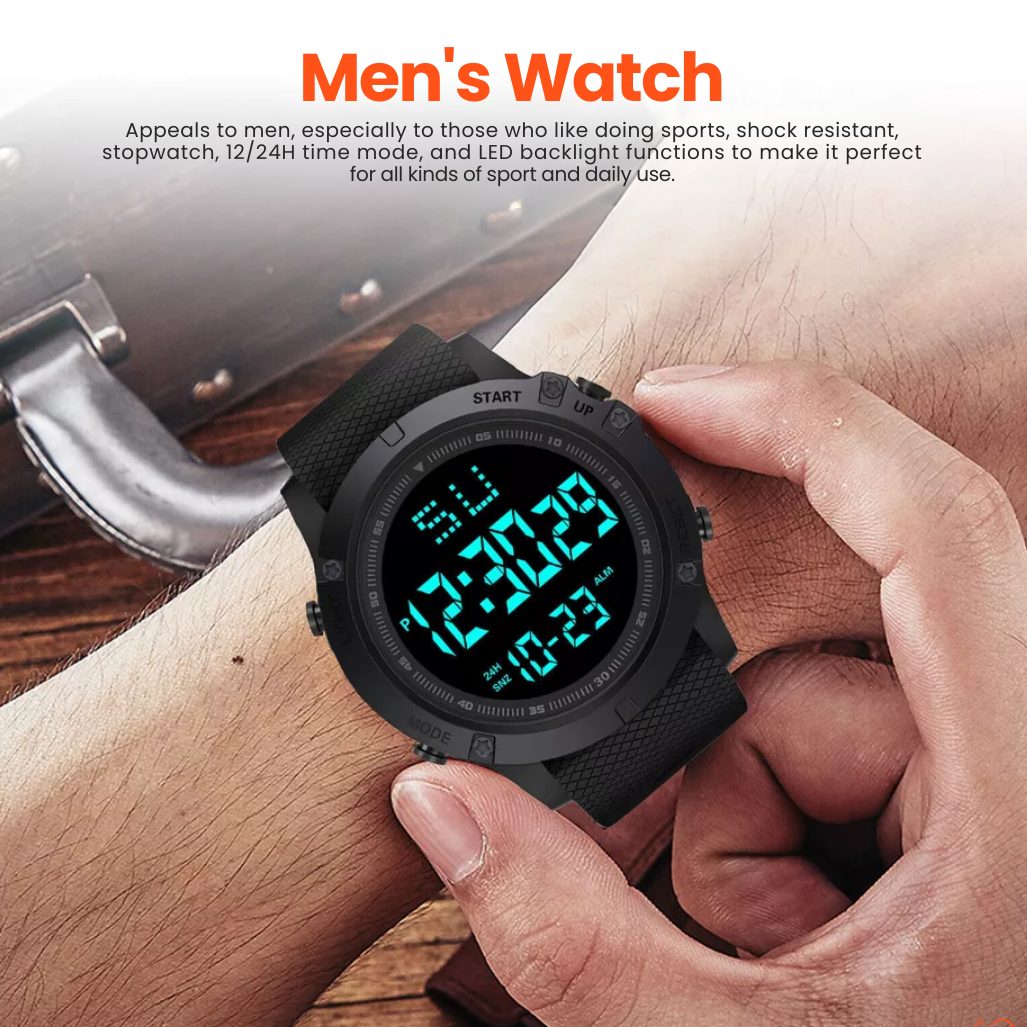 ActivePro Digital Watch – Rugged & Waterproof for Adventurers