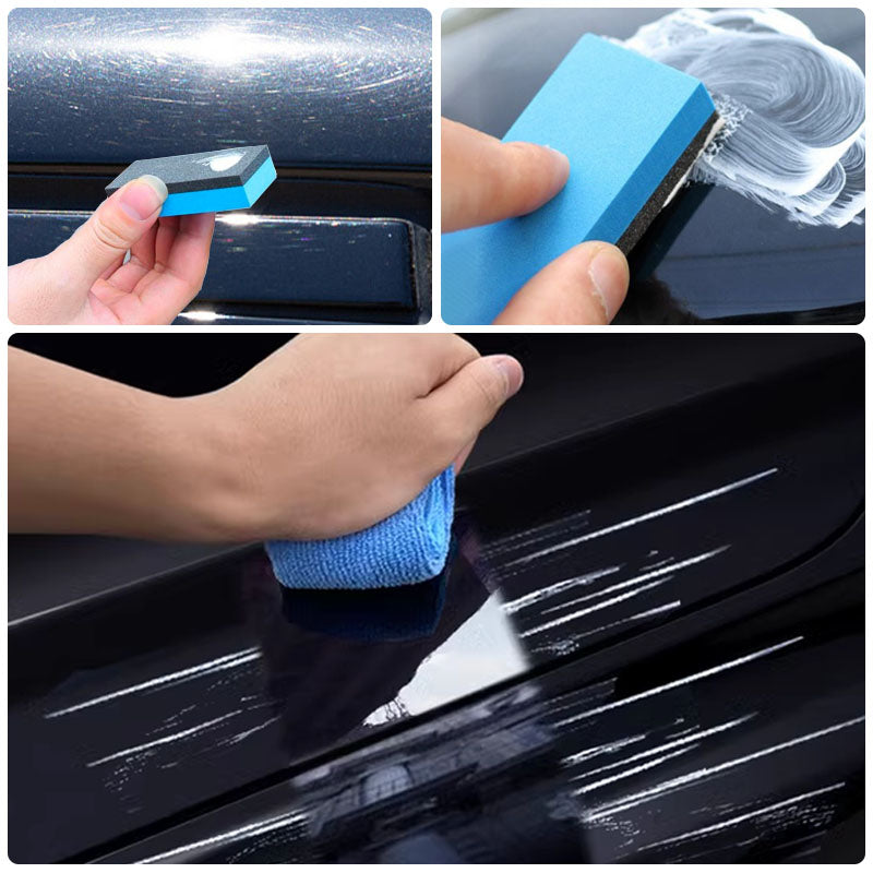 Car Paint Scratch Repair Paste | Polish & Protective Coating | Includes Applicator Sponge