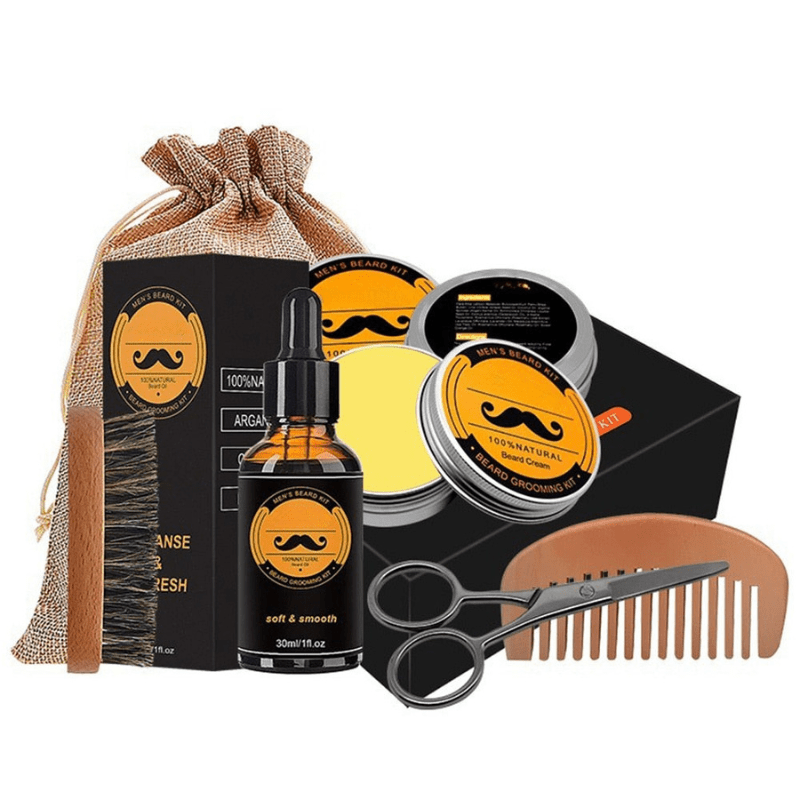 Beard Growth Set Featuring Microneedling for Enhanced Beard Thickness