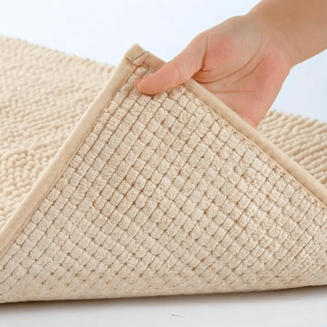 Non-Skid Chenille Bath Mat for Comfortable and Safe Use