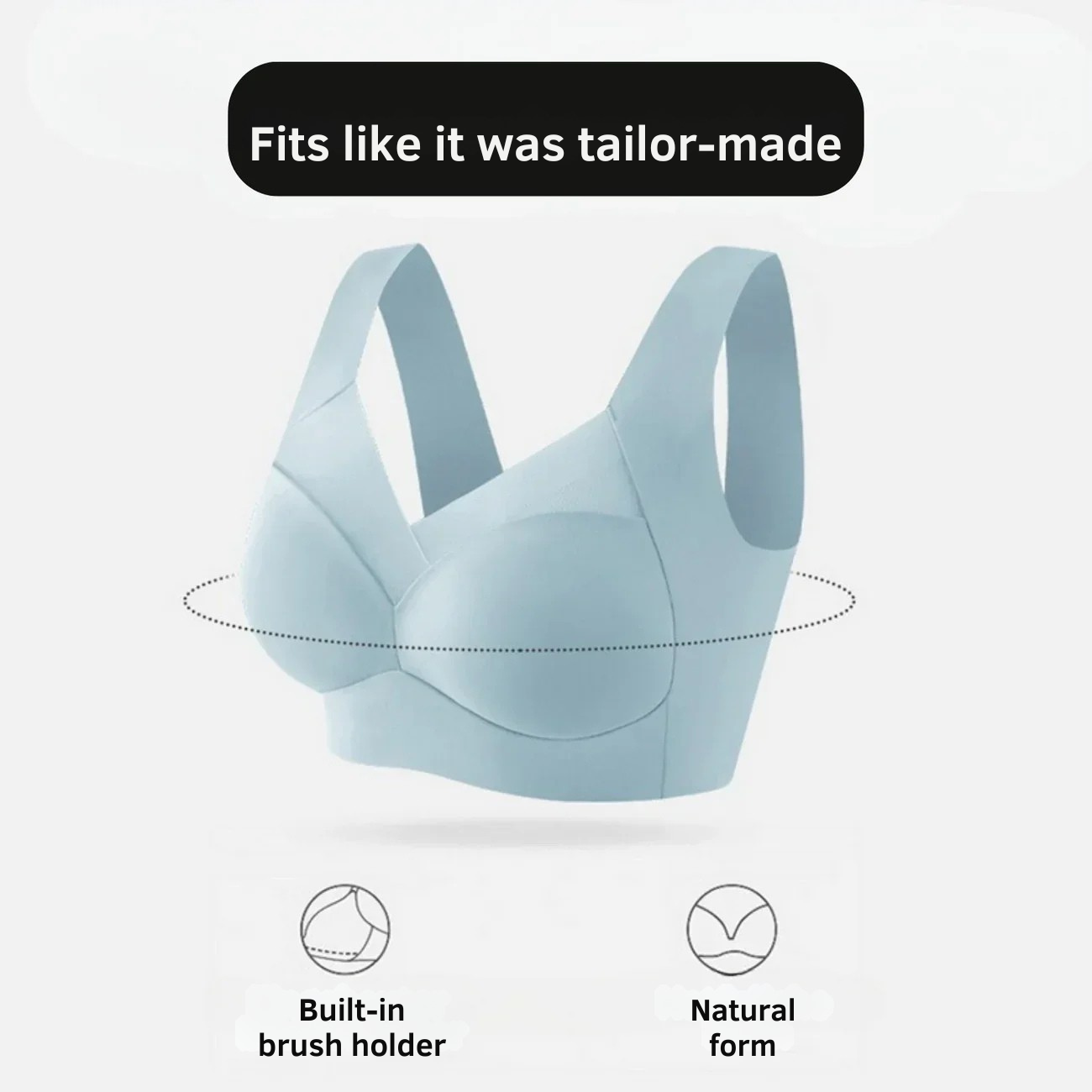 Seamless Comfort Bra without Underwire | Gentle Push-Up Support
