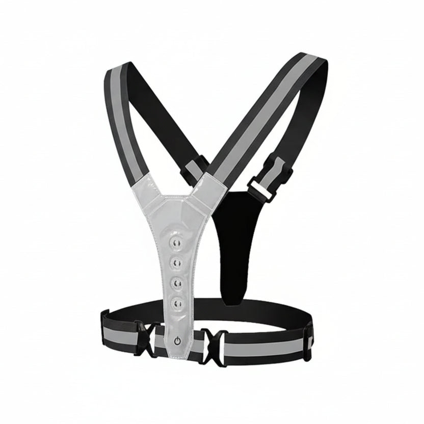 Versatile LED Safety Vest – Illuminate Your Nighttime Runs
