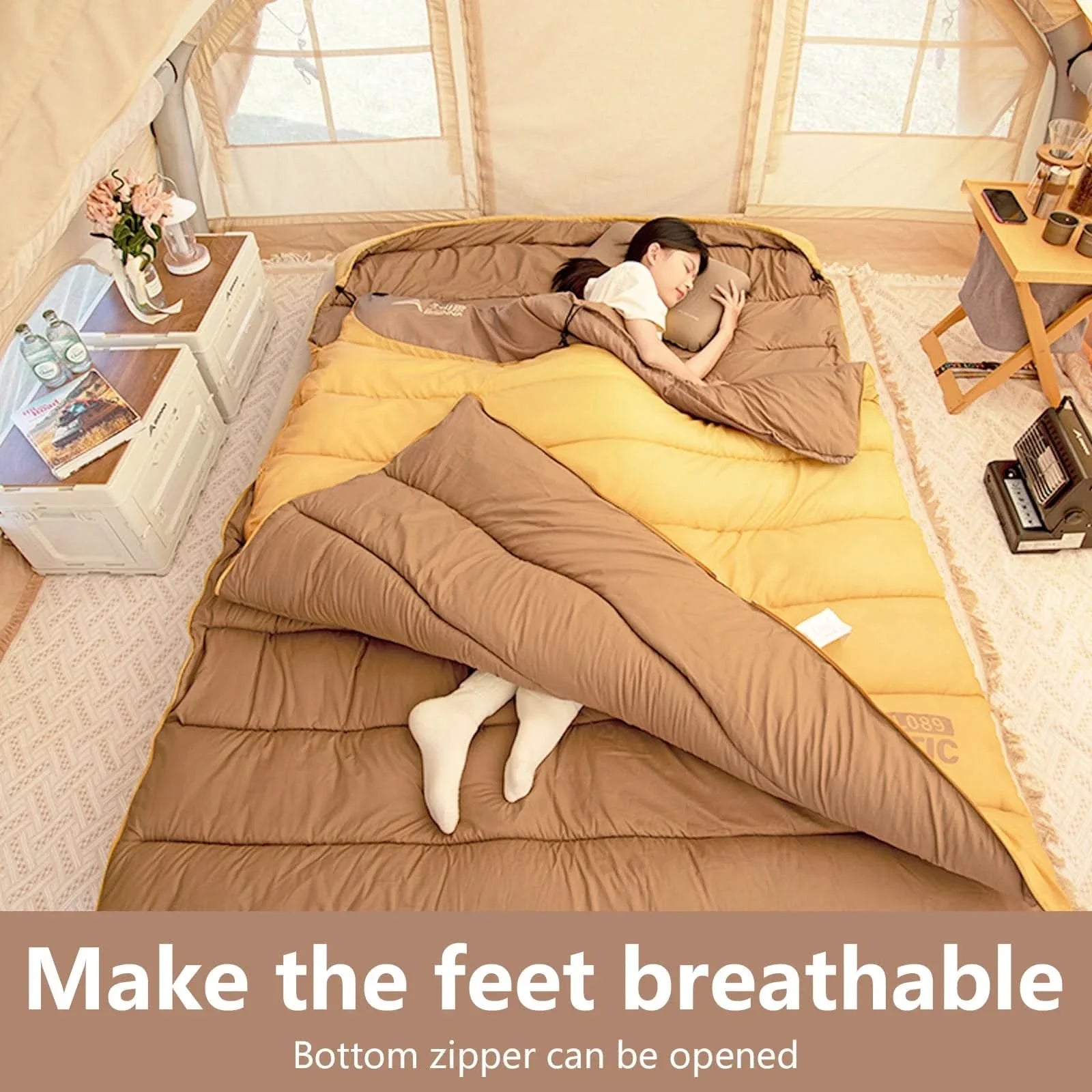 Double Sleeping Bag for Two – COZYSLEEP DUO