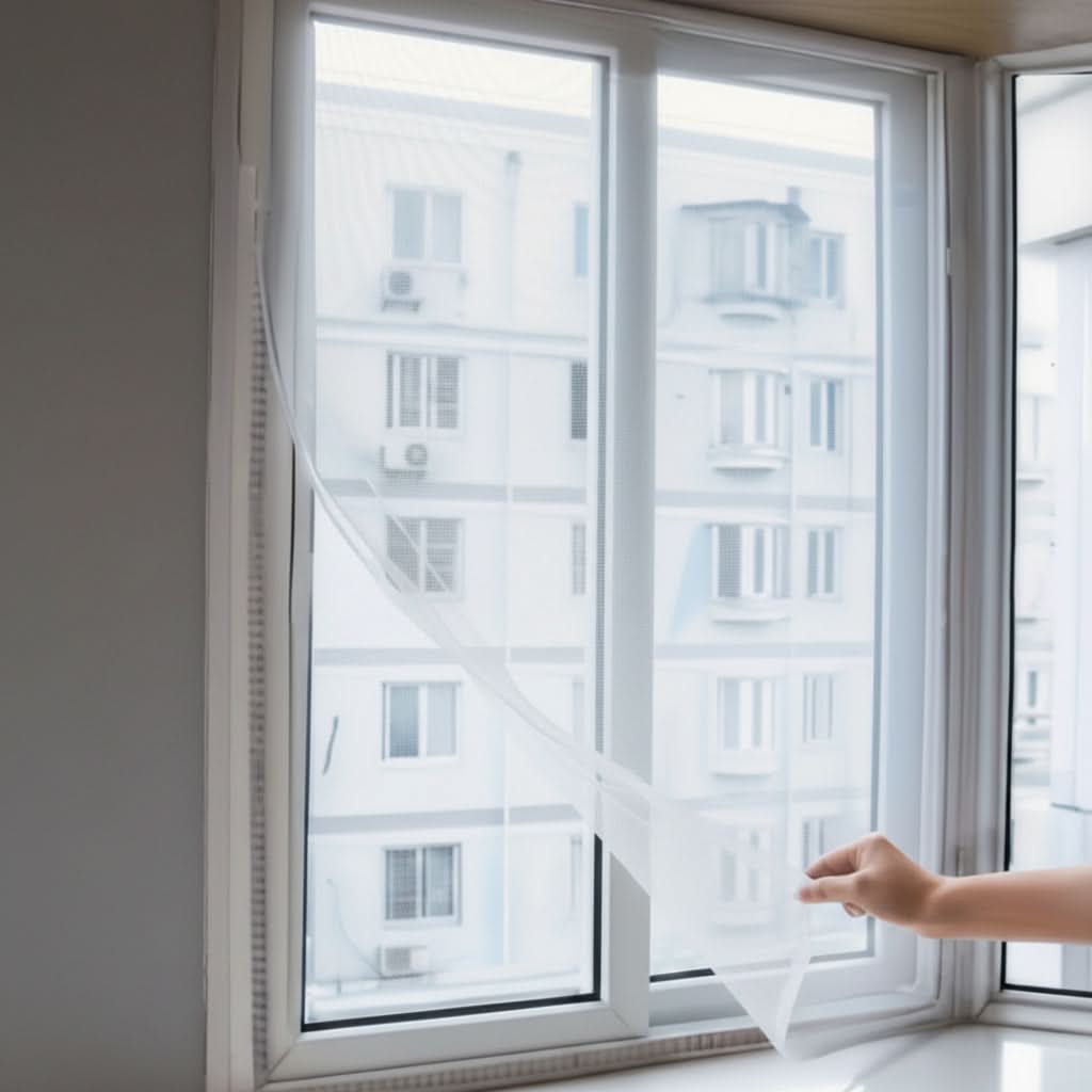 Window Mosquito Screen for Insect Protection and Fresh Air