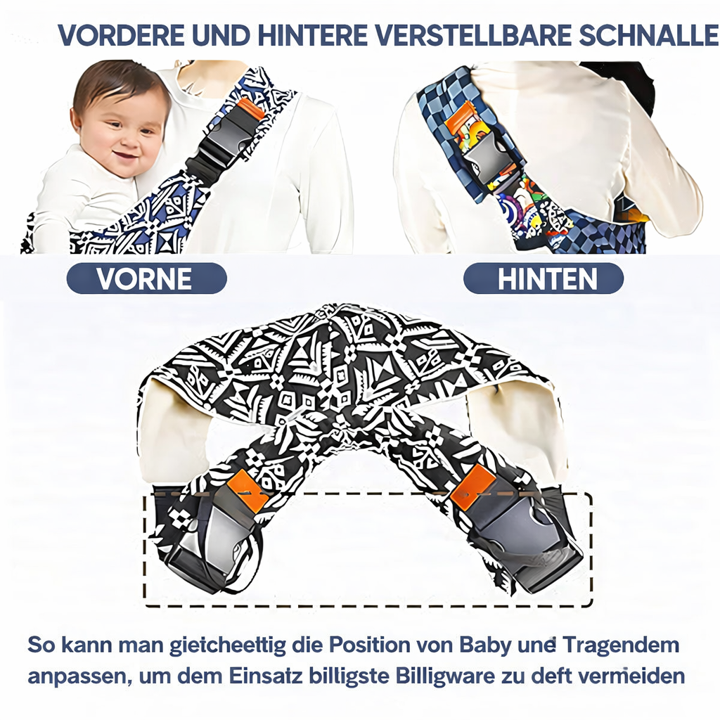 Adjustable Ergonomic Baby Sling with Shoulder Strap