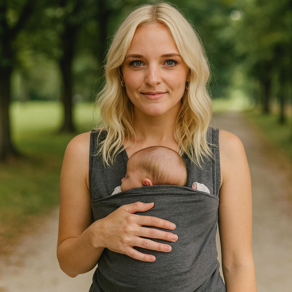Baby Carrier Shirt | Hands-Free Baby Bonding | Stretchy Kangaroo Wrap Shirt