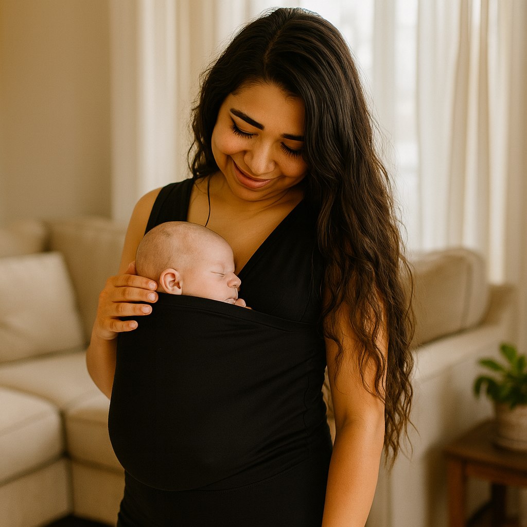 Baby Carrier Shirt | Hands-Free Baby Bonding | Stretchy Kangaroo Wrap Shirt