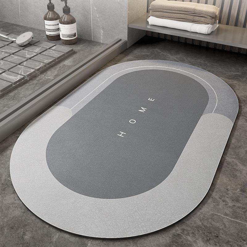 Quick-Drying Bath Mat | Highly Absorbent Microfiber | Non-Slip | Aqua Soft