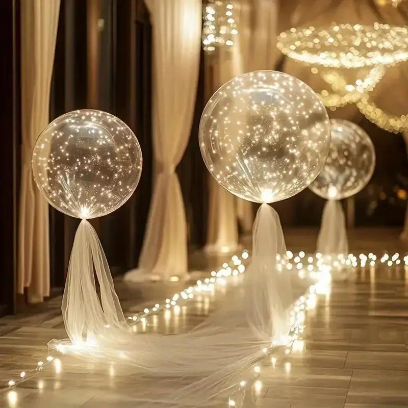 Balloon with 10 Pieces | Warm White Ambient Lighting | Battery Operated