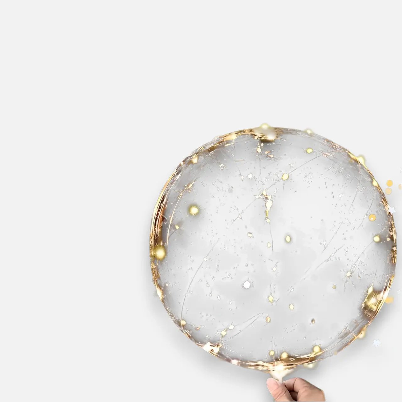 Balloon with 10 Pieces | Warm White Ambient Lighting | Battery Operated