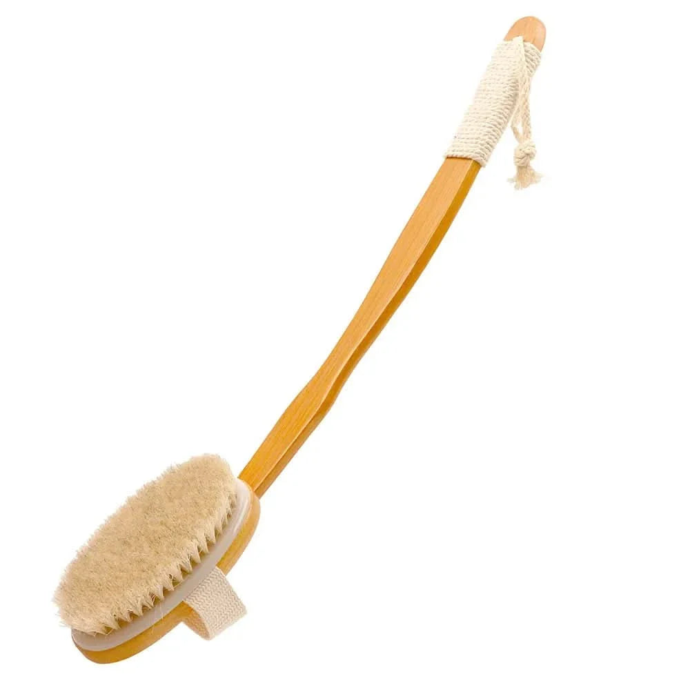 Foldable Bamboo Bath Brush for Scrubbing and Massage