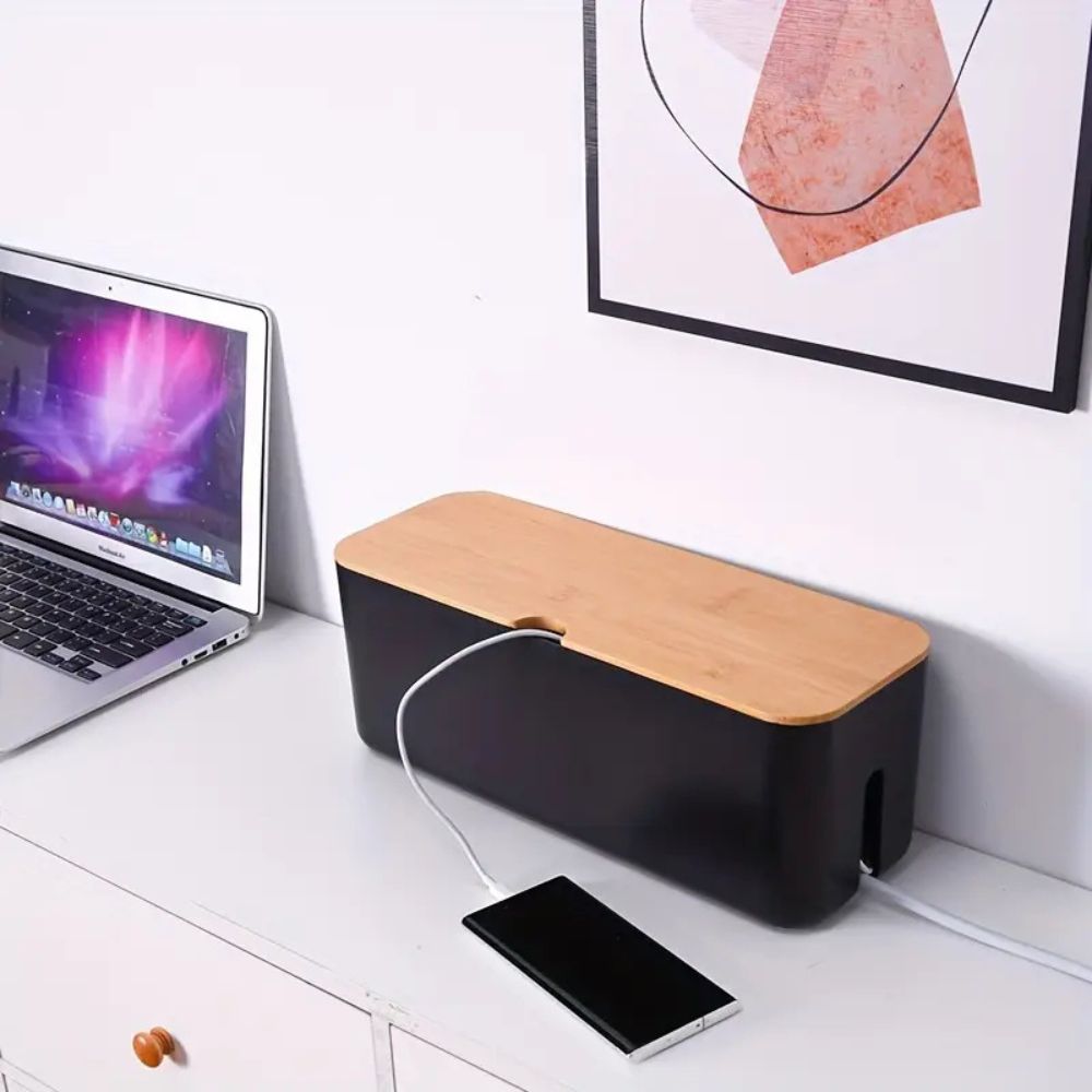 Natural Elegance Cable Organizer for Home and Office