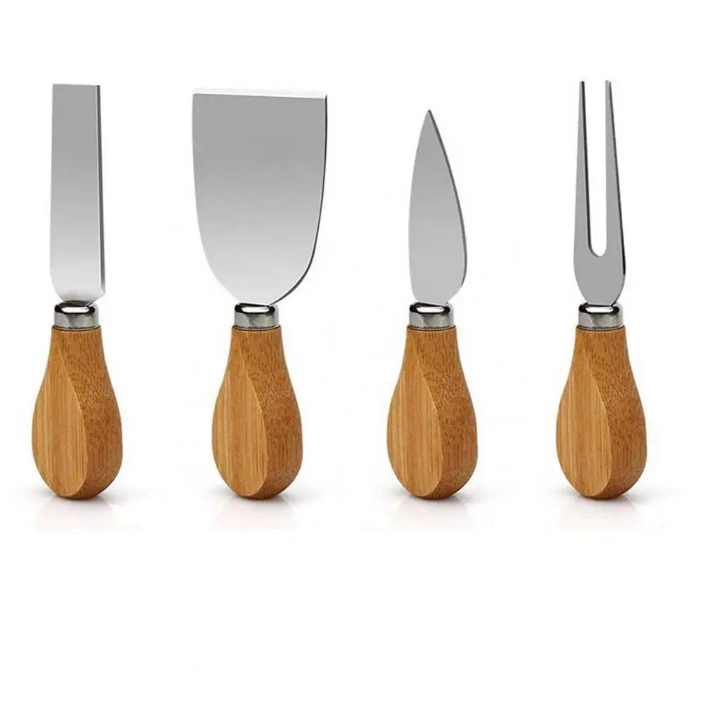 Bamboo Serving Platter with Hidden Utensil Drawer
