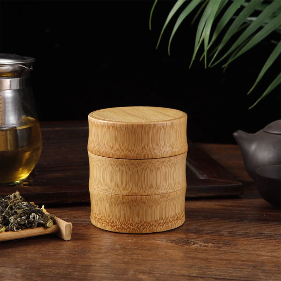 Eco-Friendly Bamboo Food Storage Jar with Lid - Multiple Sizes