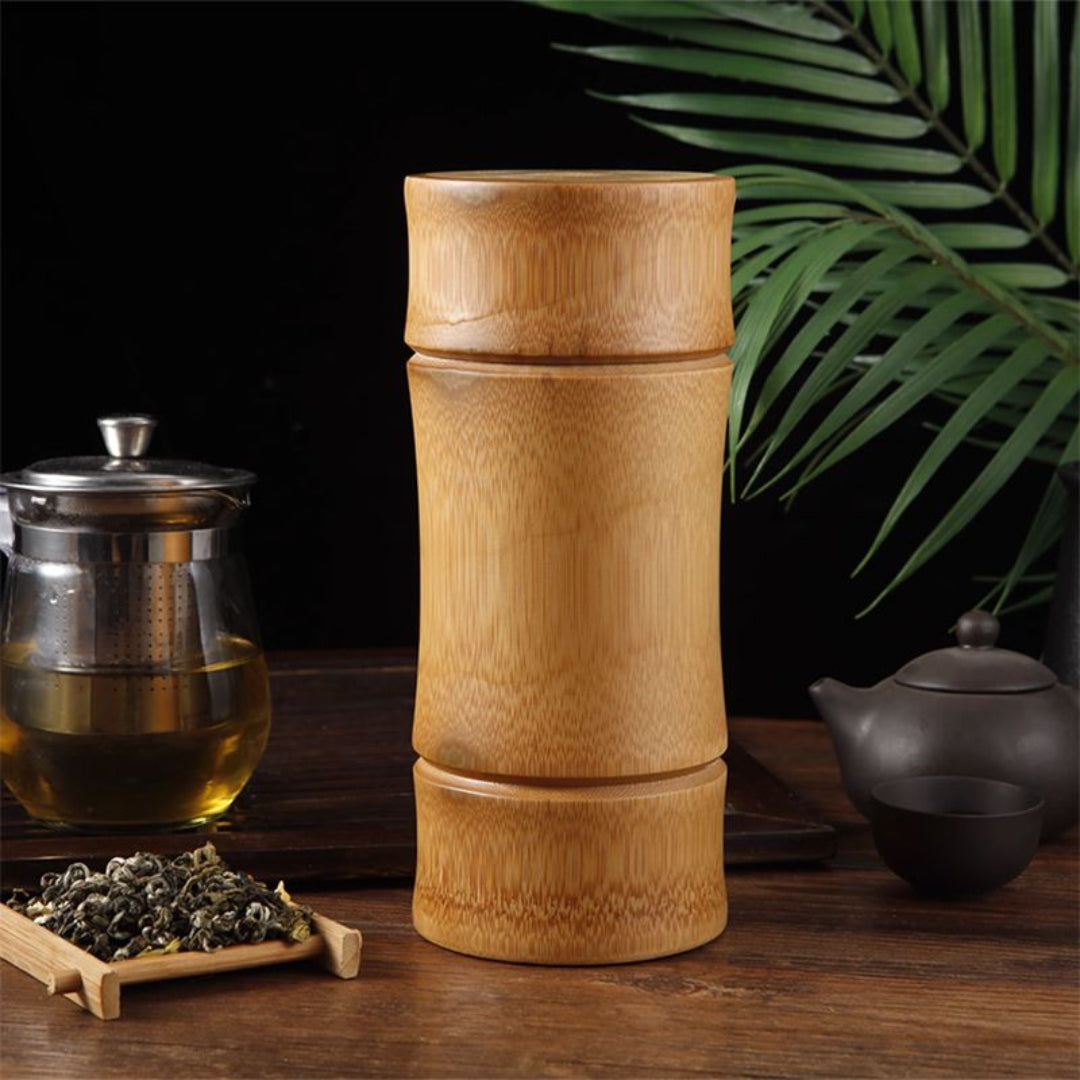 Eco-Friendly Bamboo Food Storage Jar with Lid - Multiple Sizes