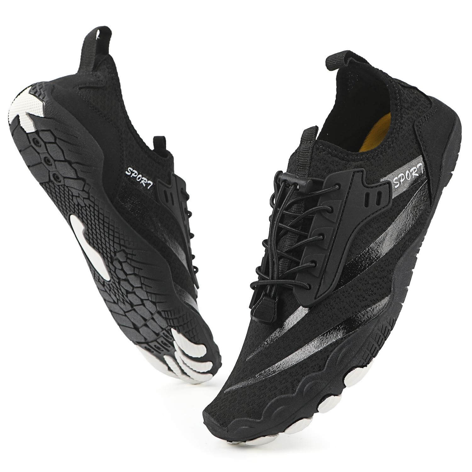 Lightweight Flexible Minimalist Shoes with Wide Toe Space