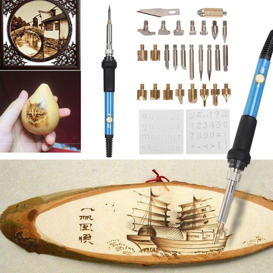 Woodburning Kit for Crafting – Pyrography Tool for Wood and Leather