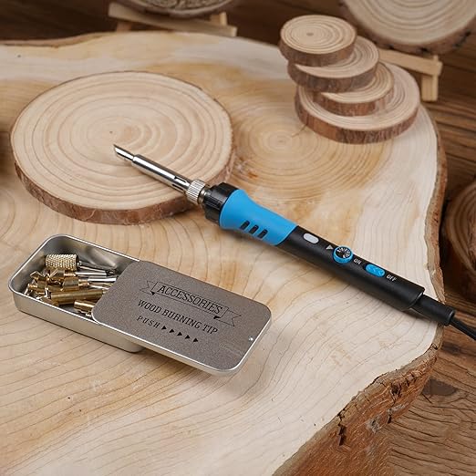 Woodburning Kit for Crafting – Pyrography Tool for Wood and Leather