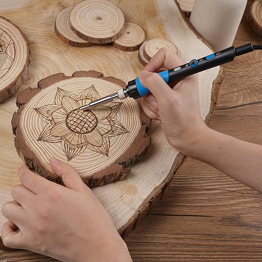 Woodburning Kit for Crafting – Pyrography Tool for Wood and Leather