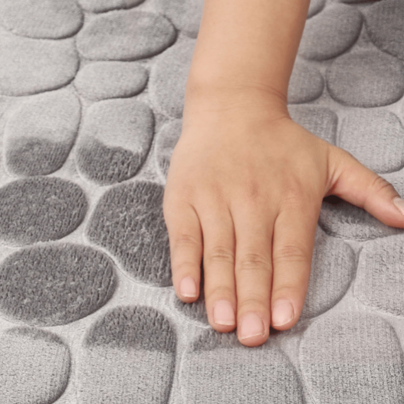 Soft Touch Curved Bath Mat - 40 x 100 cm, Quick-Dry & Non-Slip