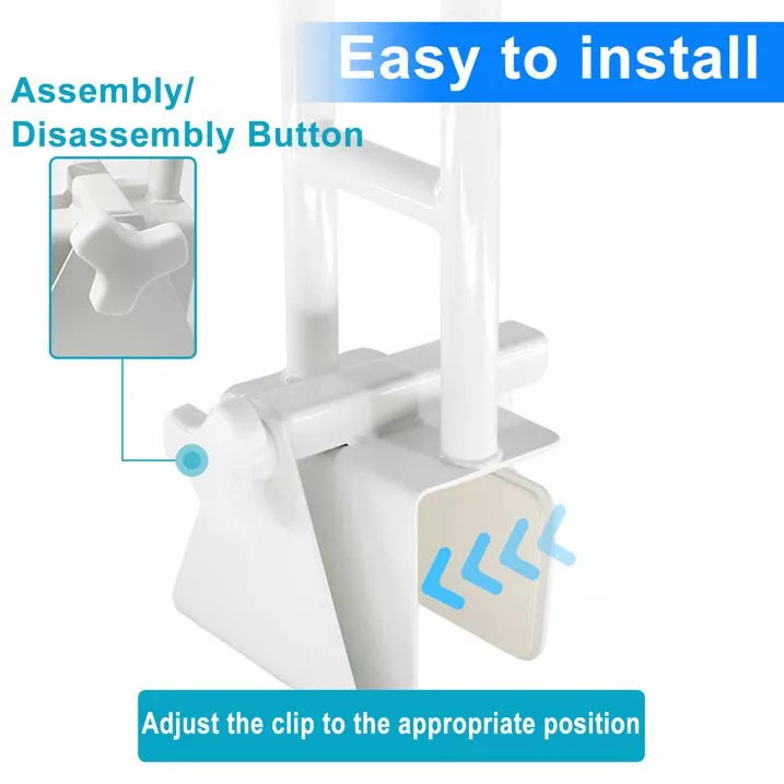 Secure Bathroom Support Handle – No-Drill Grab Bar for Safety