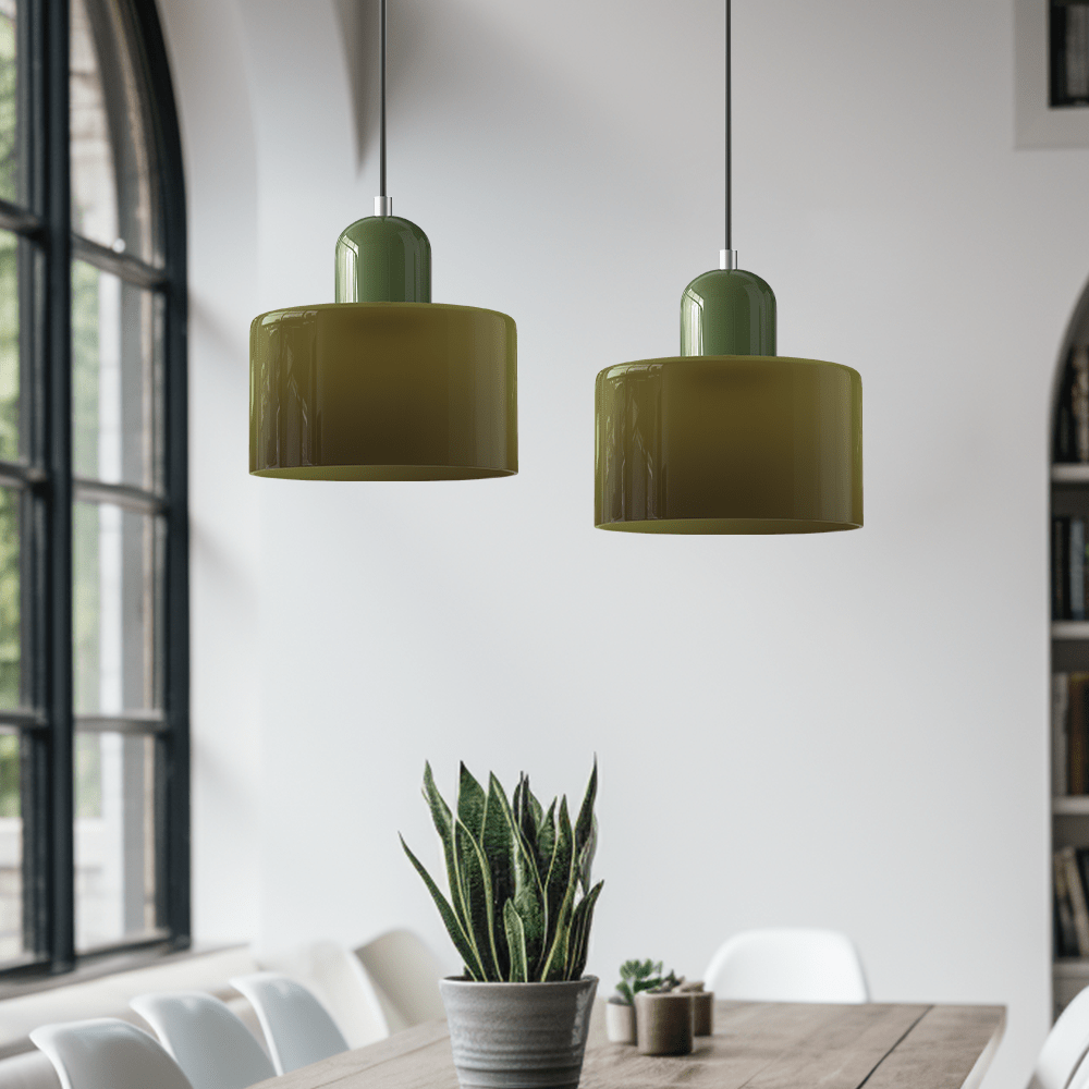 Modern Glass Pendant Light Inspired by Bauhaus Design for Interiors