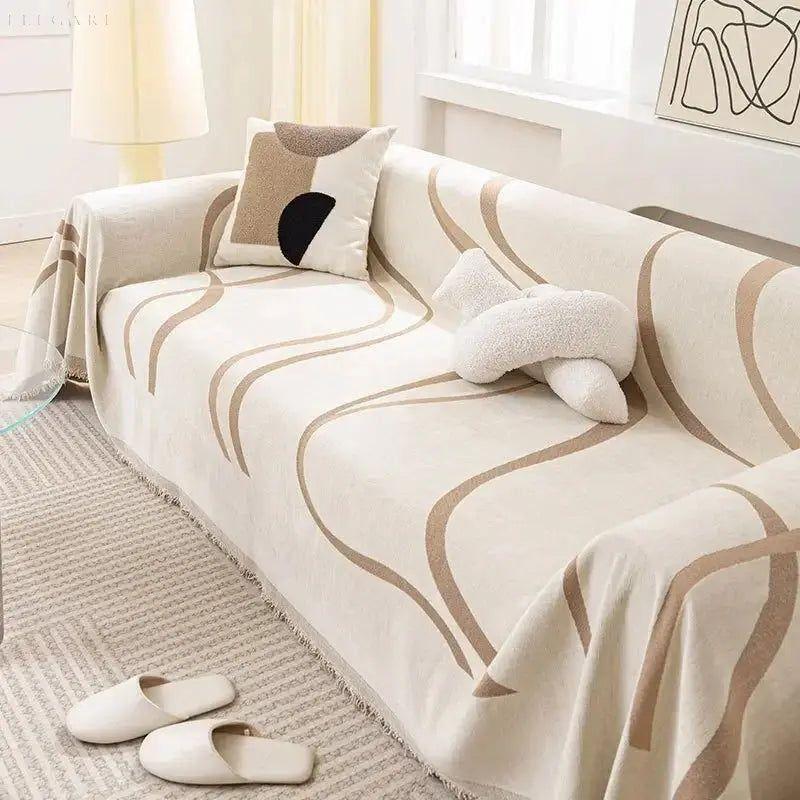 Luxurious Reversible Sofa Protector – Chic and Functional
