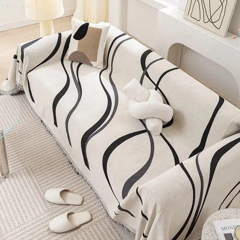 Luxurious Reversible Sofa Protector – Chic and Functional
