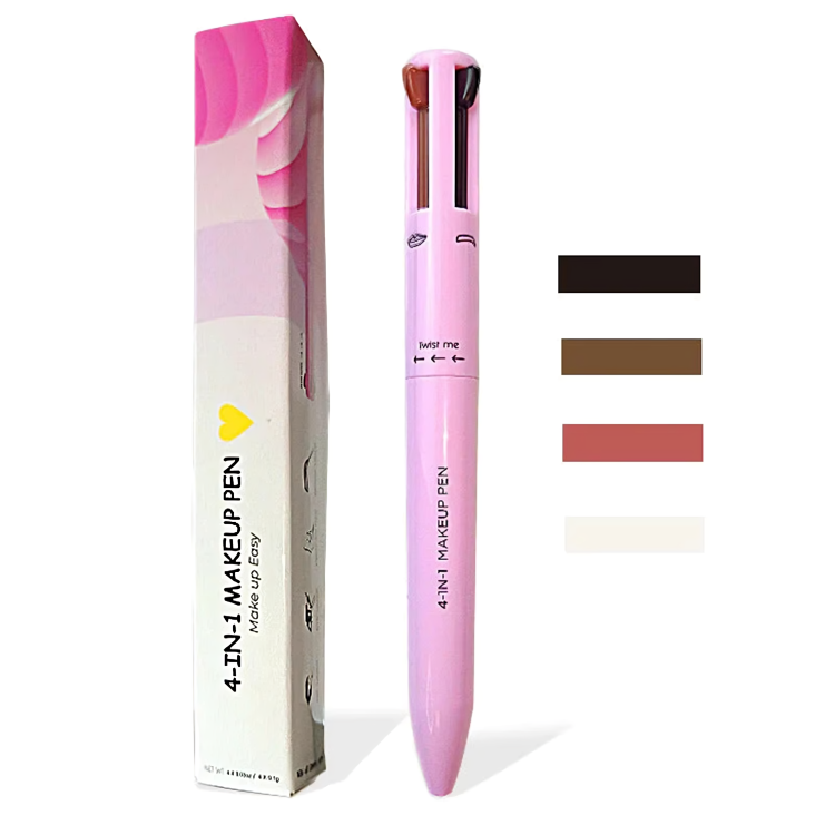 Makeup Essentials Set - Four Tools in One Convenient Pen