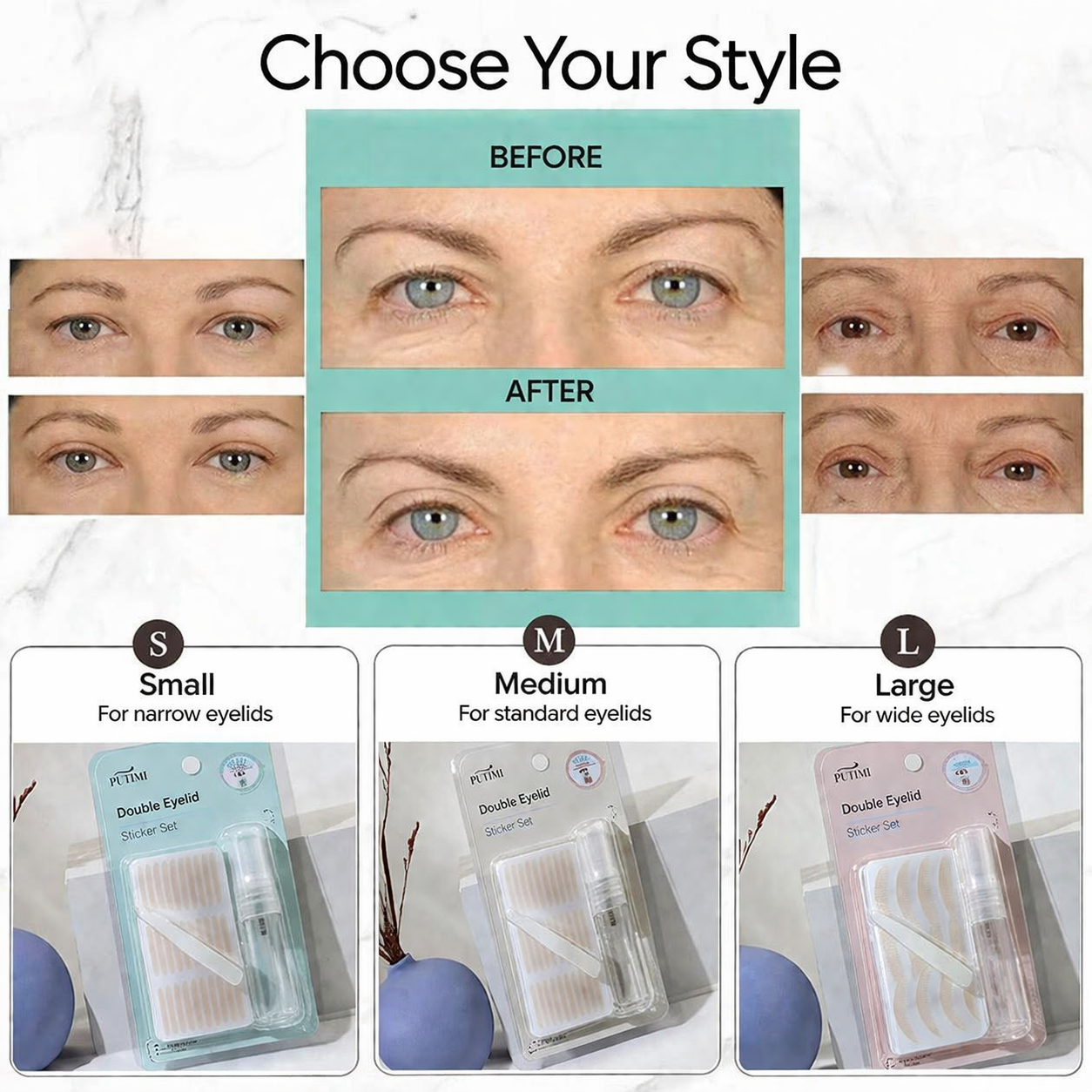 Invisible Eye Lift Tape | Waterproof Adhesive Eyelid Correction