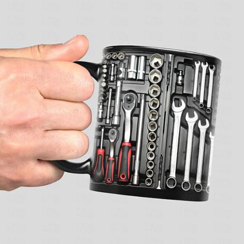 Mechanic Coffee Mug | Detailed Tool Print | Workman's Cup