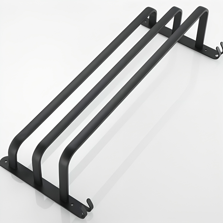 Towel Rack with Hook – Wall-Mounted, No Drill Installation