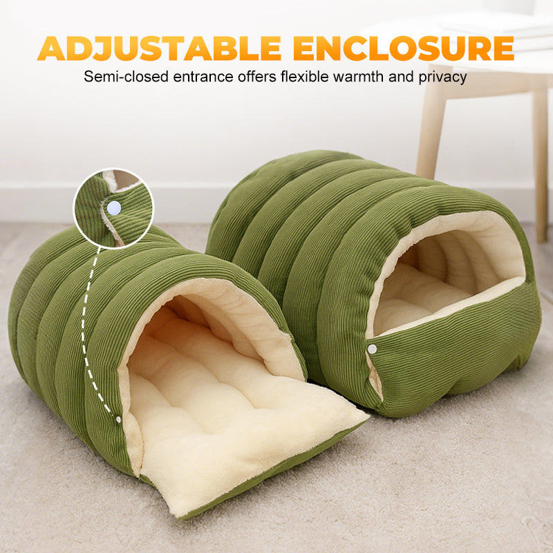 Pet Cave Bed | Cozy Retreat for Animals | Warm Fleece Dream