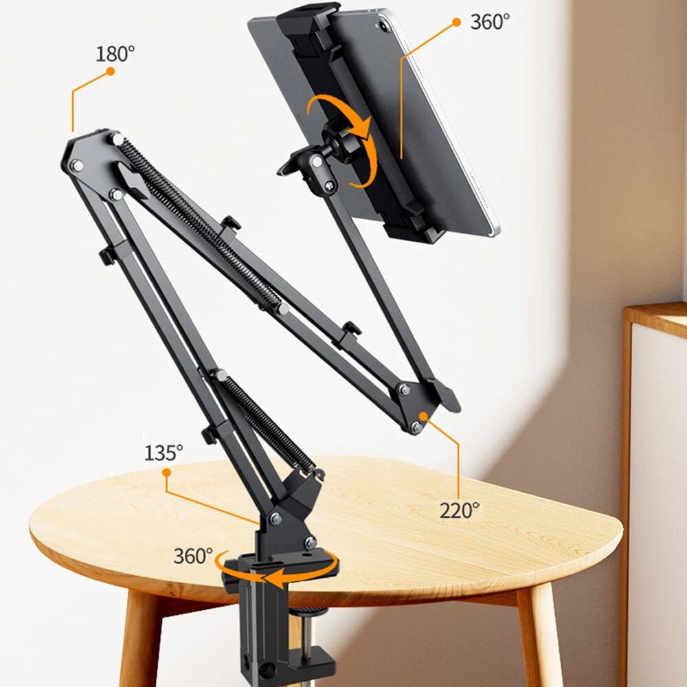 ErgoView Adjustable Tablet Stand for Effortless Viewing