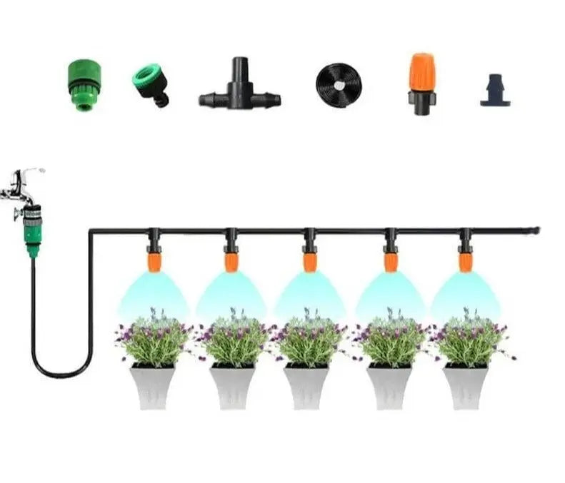 Irrigation System | Automatic Fine Mist Spray Device | Flexible Hose Guide