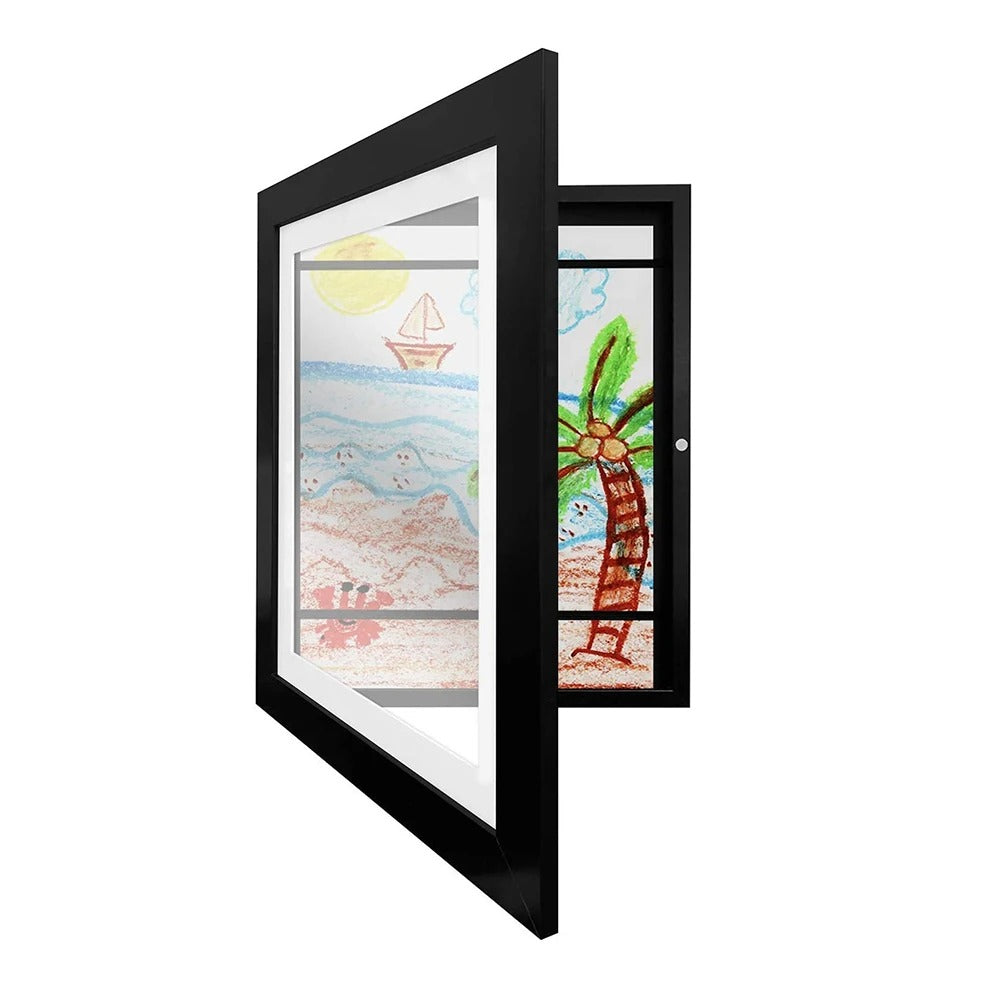 Magnetic Closure Picture Frame with Front Opening for Easy Artwork Change