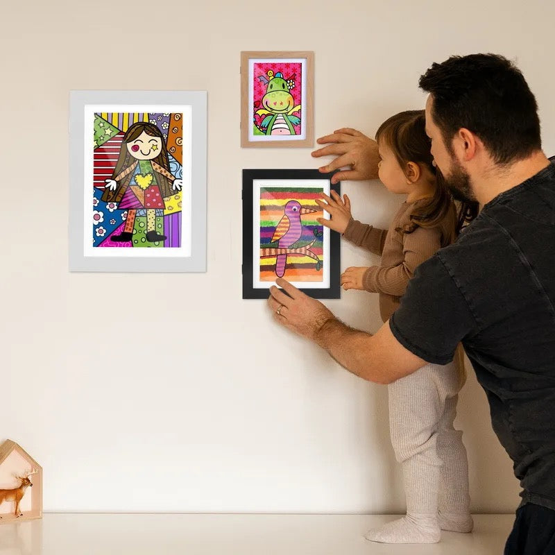 Magnetic Closure Picture Frame with Front Opening for Easy Artwork Change