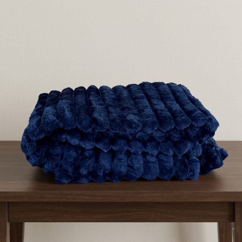 Textured Comfort Throw Blanket for Cozy Living Spaces